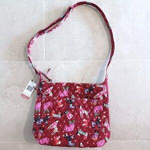 NWT Vera Bradley Holiday Hounds Essential XL Crossbody
